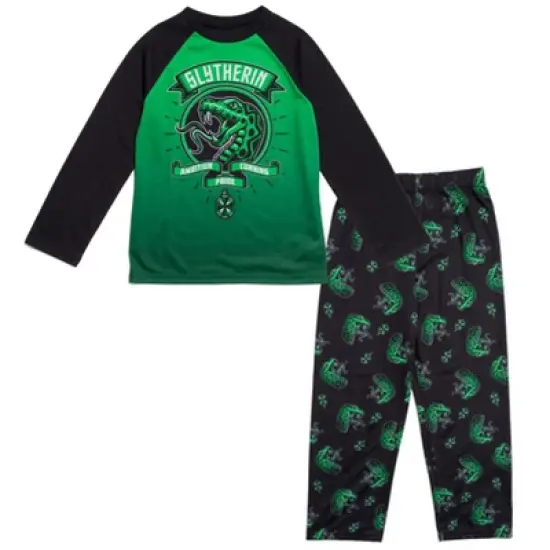 Harry Potter Hufflepuff Ravenclaw Slytherin Gryffindor Girls Pajama Shirt and Pants Little Kid to Big Kid image {14}