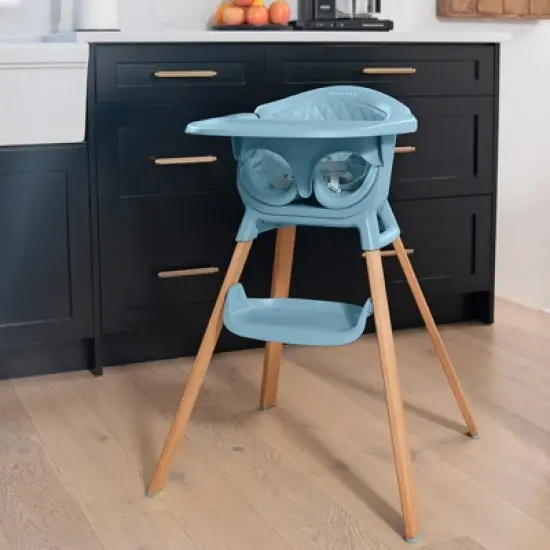 Evrloop 3-in-1 High Chair - Sustainable Design that Grows with Your Child - Nantucket Blue image {10}