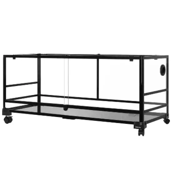 REPTI ZOO 64Gallon Reptile Glass Terrarium with Wheels-48 x 18 x18 inches image {5}