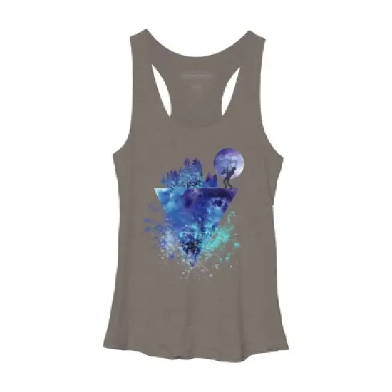 Women's Design By Humans Play Music On The Edge By Maryedenoa Racerback Tank Top image {3}