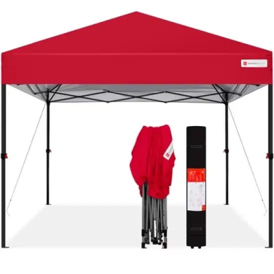 Best Choice Products 10x10ft Easy Setup Pop Up Canopy Instant Portable Tent w/ 1-Button Push, Carry Case image {11}