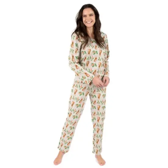 Leveret Womens Two Piece Cotton Easter Pajamas image {3}