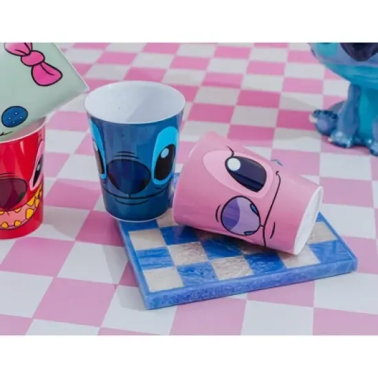 Silver Buffalo Disney Lilo & Stitch 4-Piece Plastic Mini Cup Set | Each Holds 1.5 Ounces image {4}