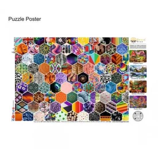 Brain Tree - Seamless 500 Piece Puzzles for Adults-Jigsaw Puzzles-Every Piece Is Unique With Droplet Technology - Random Cut - 19.5"Lx14.5"W image {4}