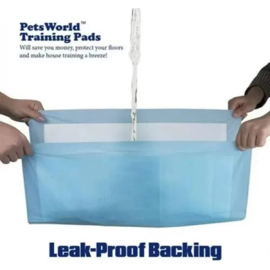 PetsWorld Economy Value (28x34 inch) Puppy Training & Potty Pads 200 Count image {2}