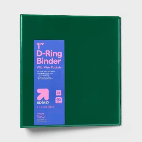 1" 3 Ring Binder Clear View - up&up&trade; image {15}