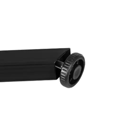 Emma and Oliver Black Gaming Desk with Cup Holder, Headphone Hook, and Monitor/Smartphone Stand image {9}