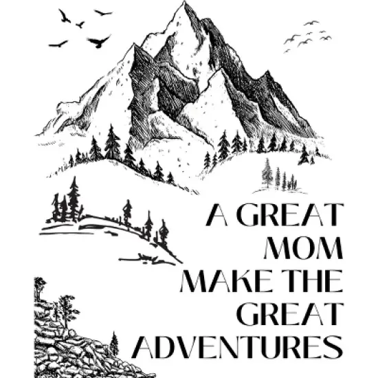 Women's Design By Humans A Great Mom Make The Great Adventures By Wortex Racerback Tank Top image {1}