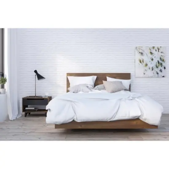 3pc Barista Bedroom Set Truffle/Black - Nexera image {5}