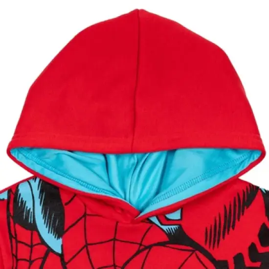 Marvel Avengers,Spider-Man Hulk Fleece Pullover Hoodie Toddler image {3}