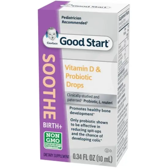 Gerber Soothe Vitamin D & Probiotic Drops - .34 fl oz image {2}