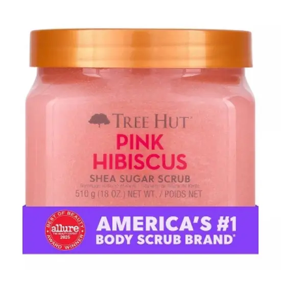 Tree Hut Pink Hibiscus Shea Sugar Body Scrub - 18oz image {2}