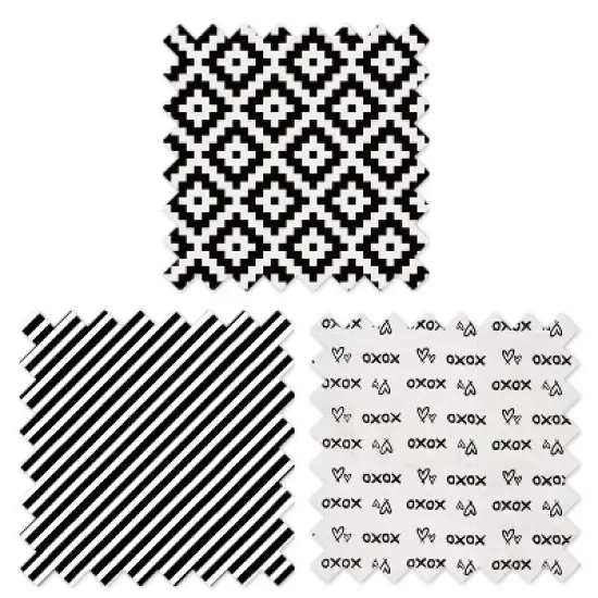 Bacati - Love Aztec Print Black 4 pc Toddler Bedding Set image {6}