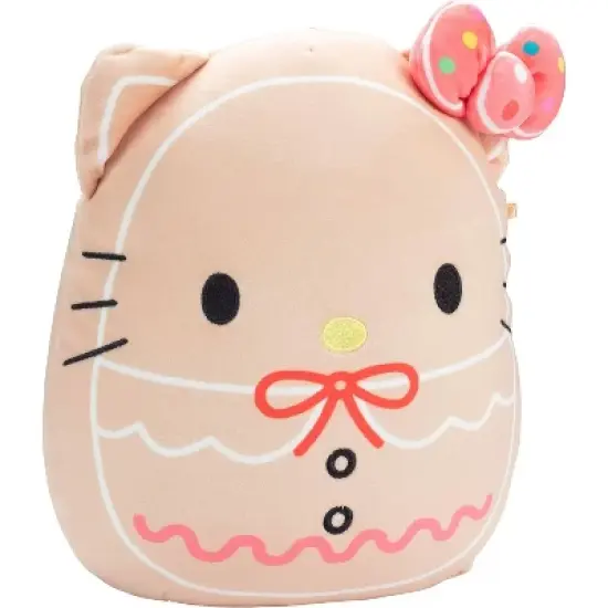 Squishmallows Original 8-Inch Hello Kitty Gingerbread Official Jazwares Plush - Collectible Sanrio Stuffed Animal Toy - Gift for Kids, Girls & Boys image {1}