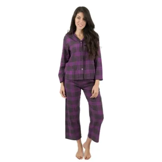 Leveret Womens Two Piece Flannel Christmas Pajamas image {8}