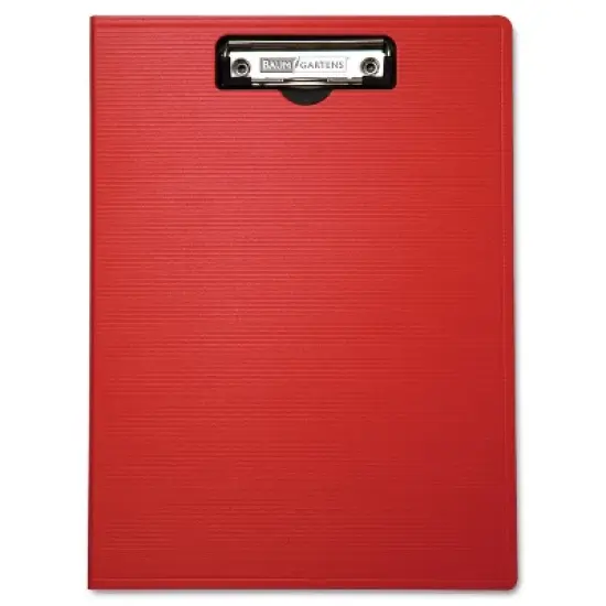Baumgartens Portfolio Clipboard With Low-Profile Clip 1/2" Capacity 8 1/2 x 11 Red 61632 image {4}