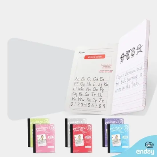 Enday 100 Ct. Primary Journal Story Composition Notebook, Purple image {2}