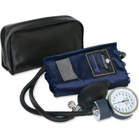 MABIS Precision Series Aneroid Sphygmomanometer Manual Blood Pressure Set with Calibratrated Nylon Cuff and Carrying Case, Child Size image {4}