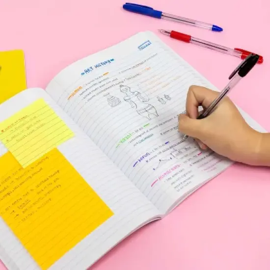 BAZIC Products&reg; Premium Composition Book, College Ruled, Black Marble, 100 Sheets, Pack of 6 image {5}