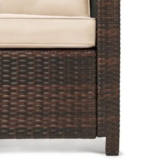 6 Piece Outdoor Patio Furniture Set with Cushions and Coffee Table image {7}