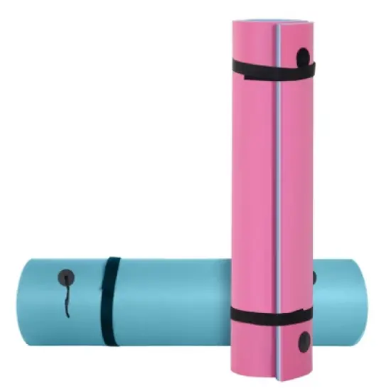 DSVIMOY 10'*5' Floating Mat, 3-Layer Swimming Pool Floating Water Mat, Thick Water Activities Mat for Lake, Oceans, Blue&Pink, 118"*59"*1.3" image {4}