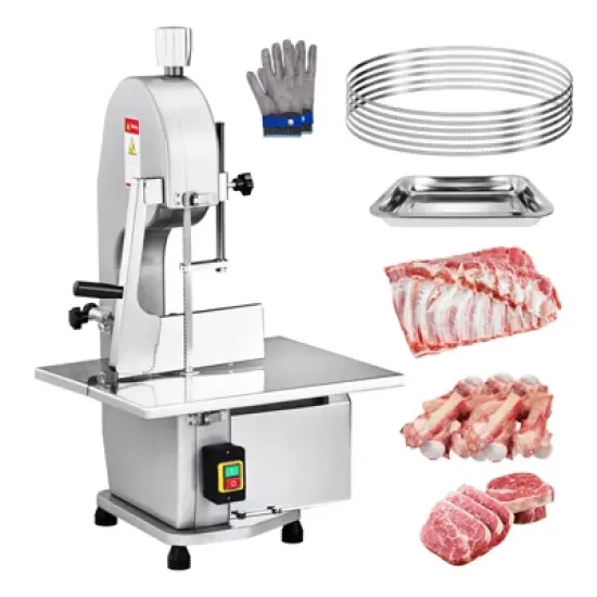 ROVSUN 1500W Electric Bone Saw Machine 6 Saw Blades,Stainless Steel 19.4 x 15.2 In Table for Chicken Fish Beef image {10}
