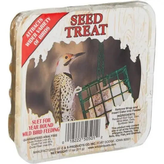 C&S 11 Oz. Seed Treat Wild Bird Suet image {1}