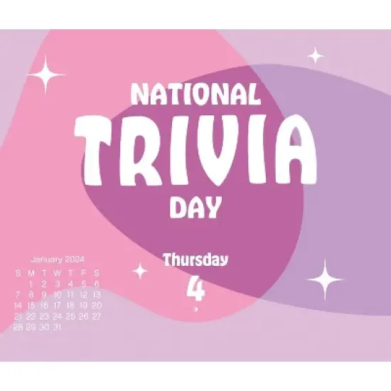 Trends International Inc. 2024 Daily Desk Calendar 4.25"x5" Celebrate image {5}