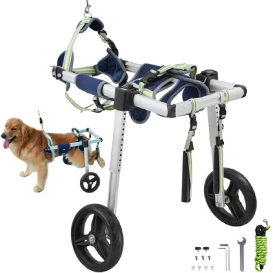 VEVOR 2 Wheels Dog Wheelchair for Back Legs, Pet Wheelchair Lightweight & Adjustable Assisting in Healing,  Dog Cart/Wheelchair ,(M) image {8}