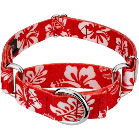 Country Brook Petz - Red Hawaiian Martingale Dog Collar image {7}