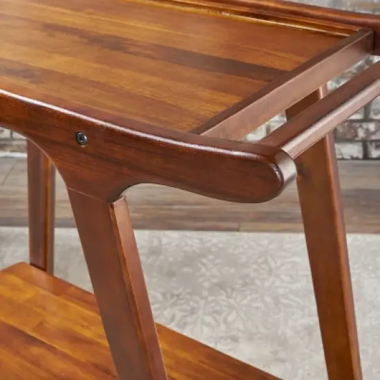 Verdes Bar Cart - Mahogany - Christopher Knight Home image {2}