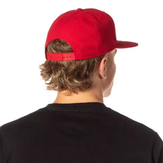 DC Comics The Flash Licensed Embroidered Logo Snapback Cap Hat Red image {3}