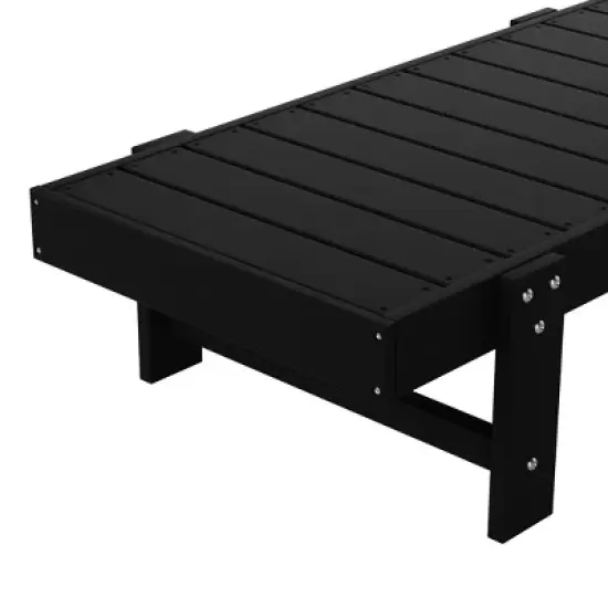 WestinTrends Ashore Modern Reclining Chaise Lounge With Arms & Wheels image {6}