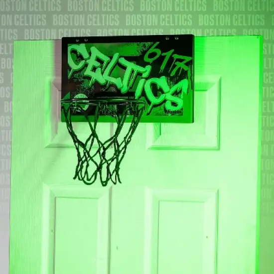 NBA Boston Celtics Over The Door Mini Basketball Hoop image {1}