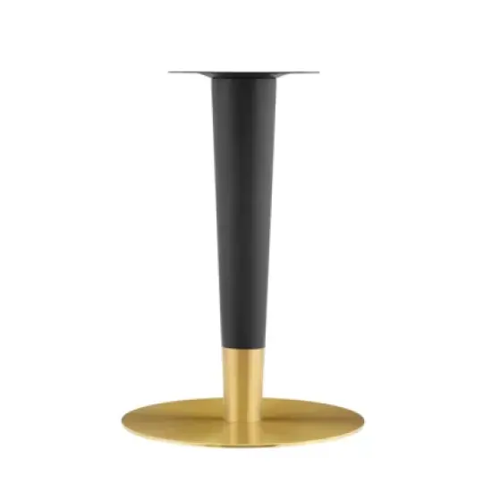 28" Zinque Dining Table Gold White - Modway image {2}