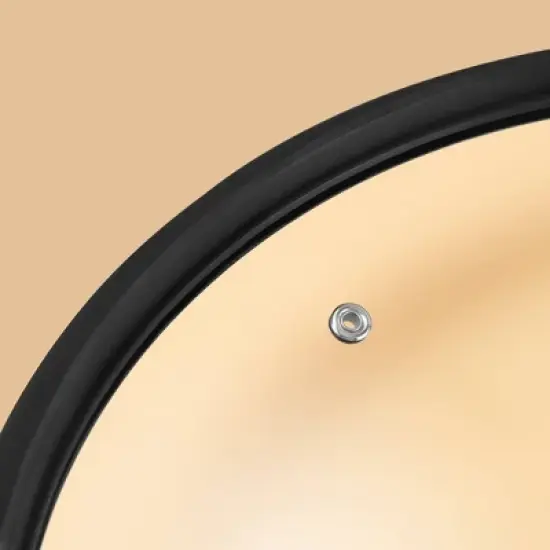 Meyer Accent Series 12.75" Hard Anodized Nonstick Induction Stir Fry Wok with Helper Handle and Glass Lid Matte Black image {5}