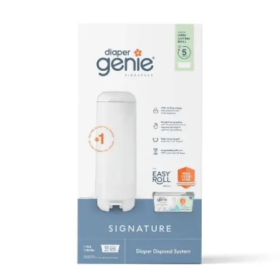 Diaper Genie Signature Pail - White image {4}