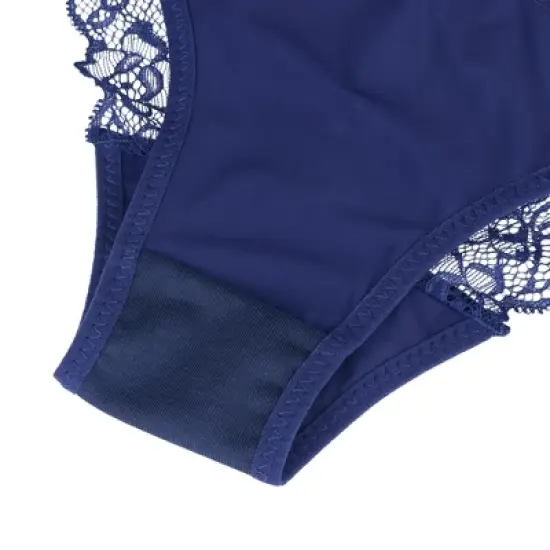 Agnes Orinda Women Plus Lace Sheer Push-Up Comfy 2 Pcs Undergarment Set image {3}