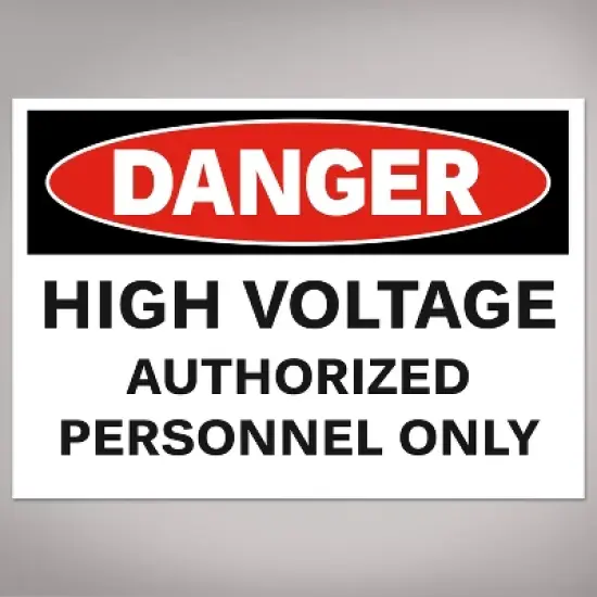 Avery High Voltage/Personnel Labels, Waterproof, UV Resistant, Preprinted, 3.5" x 5", 8 Warning Decal Labels image {6}