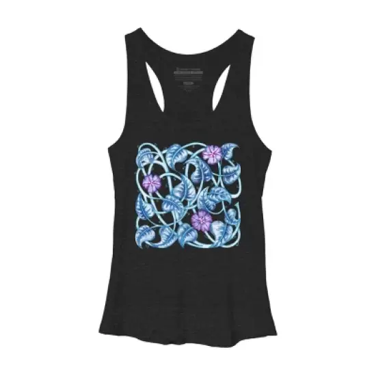 Women's Design By Humans Ipomea Flower - Morning Glory By Timone Racerback Tank Top image {3}