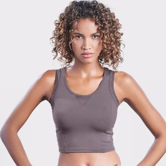 Women's Cropped Racerback Workout Top - LASCANA image {5}