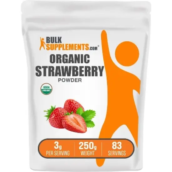 BulkSupplements Organic Strawberry Powder image {6}