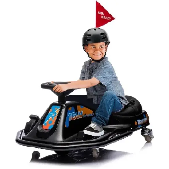 Gaomon Electric Kids Drift Kart, 24V 2 Speed Modes, 360 Degree Easy Spinning Drifts, Flashing Lights, Flags, Music, Drift Cart image {8}