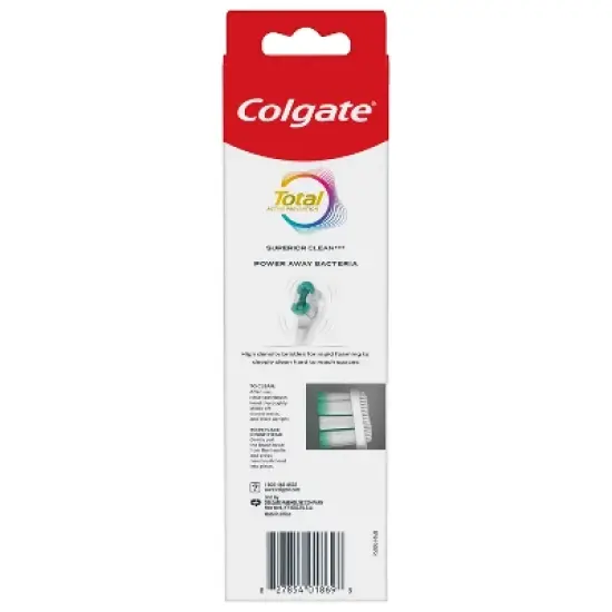 Colgate Total Active Prevention Battery Replacement Toothbrush Heads  - 2pk image {9}