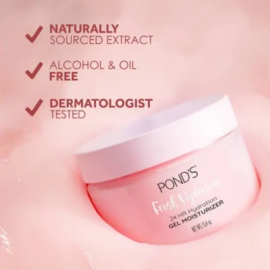 POND'S Gel Fruity HYDRA Watermelon Face Moisturizer - 3.4oz image {3}