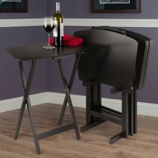 5pc Anila Fan Shape Snack Table Coffee - Winsome image {8}