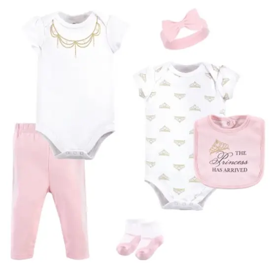 Little Treasure Baby Girl Layette 6-Piece Set, Princess 6-Piece image {1}