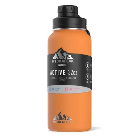 HydraPeak 32oz Wide Mouth Stainless Steel Water Bottle image {34}