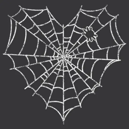 Women's Lost Gods Halloween Heart Spider Web Racerback Tank Top image {1}