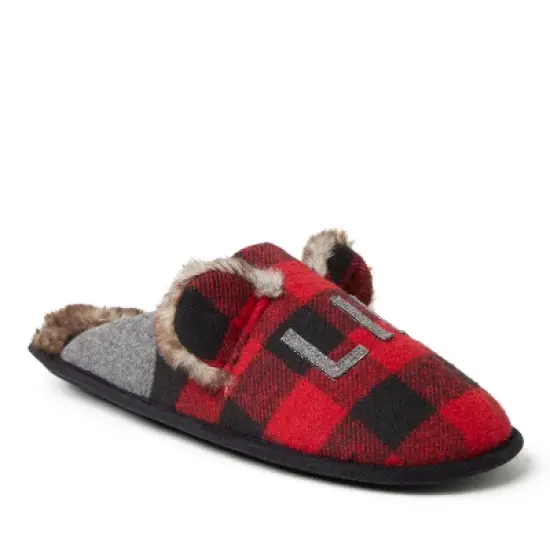 Dearfoams Men's Buffalo Check Lil Bear image {5}